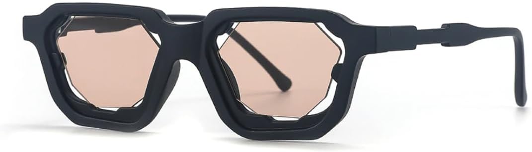 

Ретро-модные панк-солнцезащитные очки для женщин и мужчин, для вечеринок, классические, винтажные, с защитой от УФ-излучения UV400, для активного отдыха VFDHN, Black Champagne