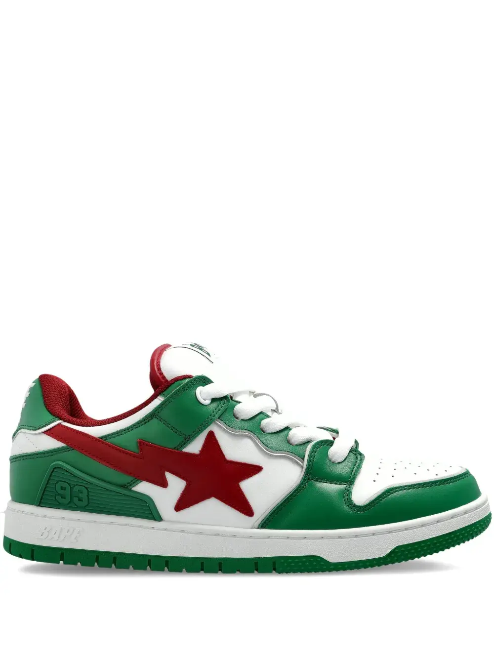 Кеды с нашивкой A BATHING APE, зеленый