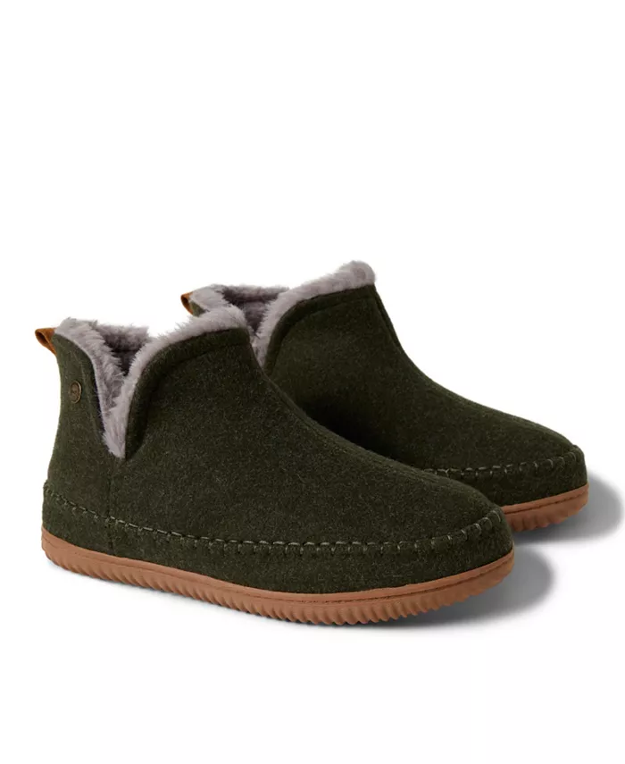 Мужские домашние тапочки Alpine от Men's Brixen Bootie Dearfoams, зеленый — фото 3