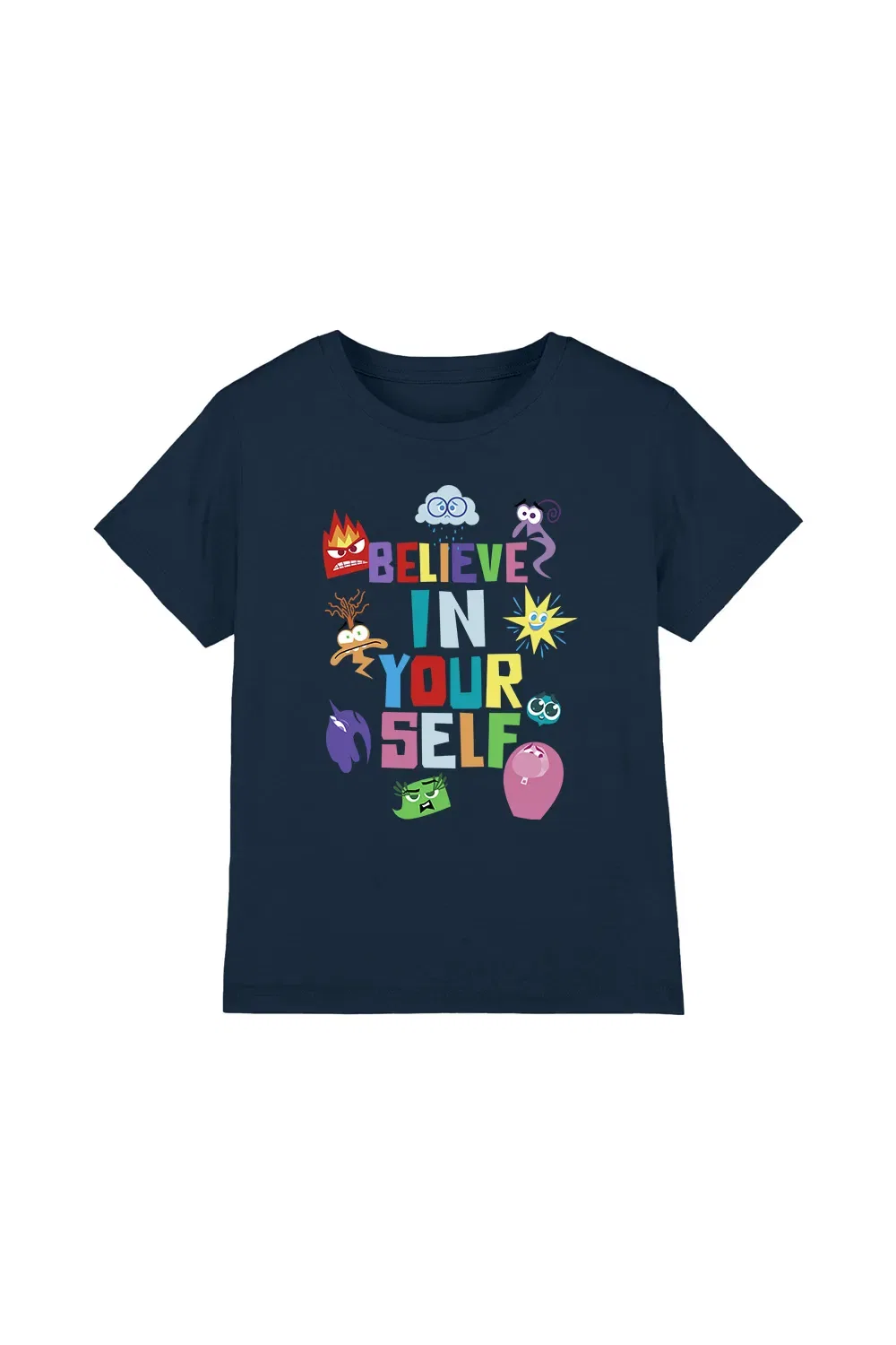 Детская футболка Inside Out Believe In Yourself Disney, темно-синий