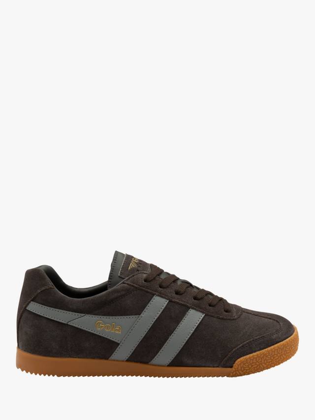 

Harrier Suede Lace Up Trainers Gola, Mocha Cement
