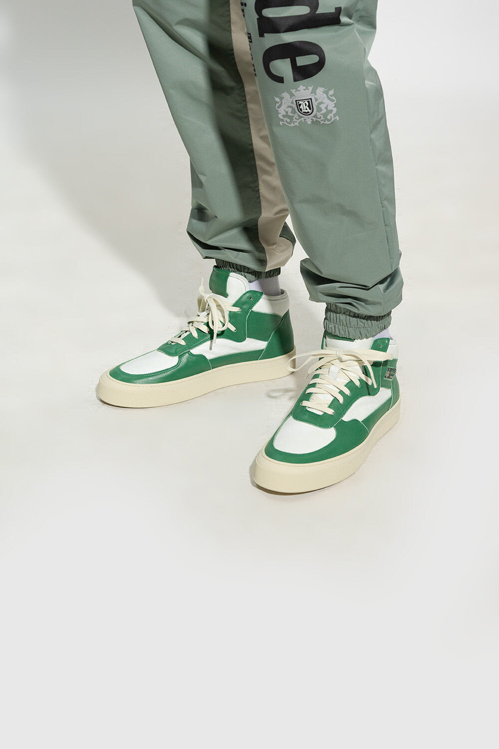 

Зеленые высокие кроссовки Rhude New Mens Cabriolet, зеленый