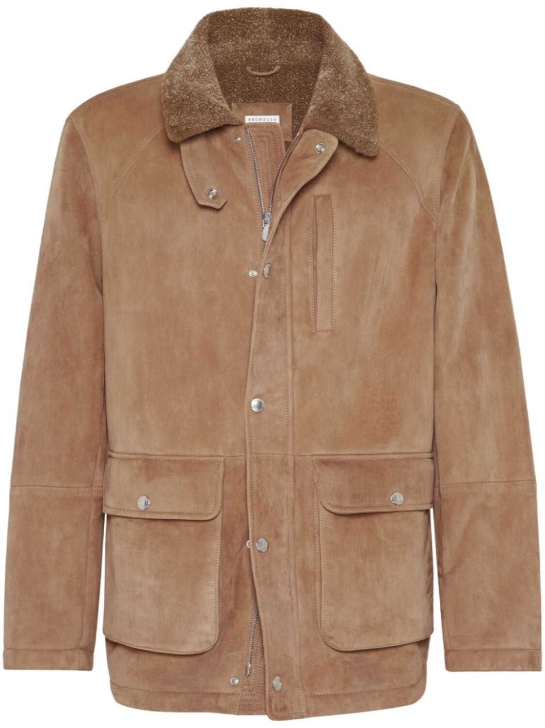 

Brunello Cucinelli куртка с меховым воротником, коричневый