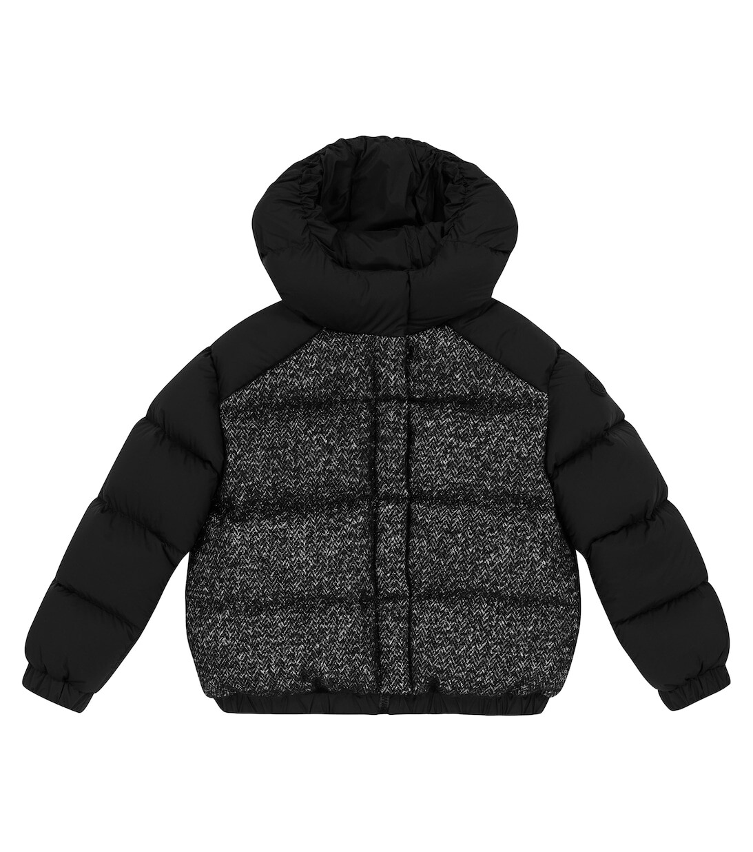

Пуховик Hanife с эффектом металлик Moncler Enfant, черный