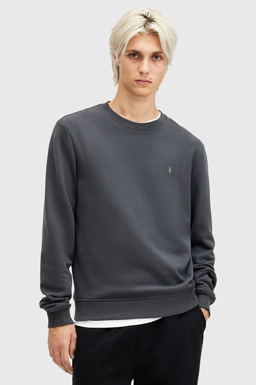 

Толстовка из хлопка RAVEN CREW AllSaints, серый