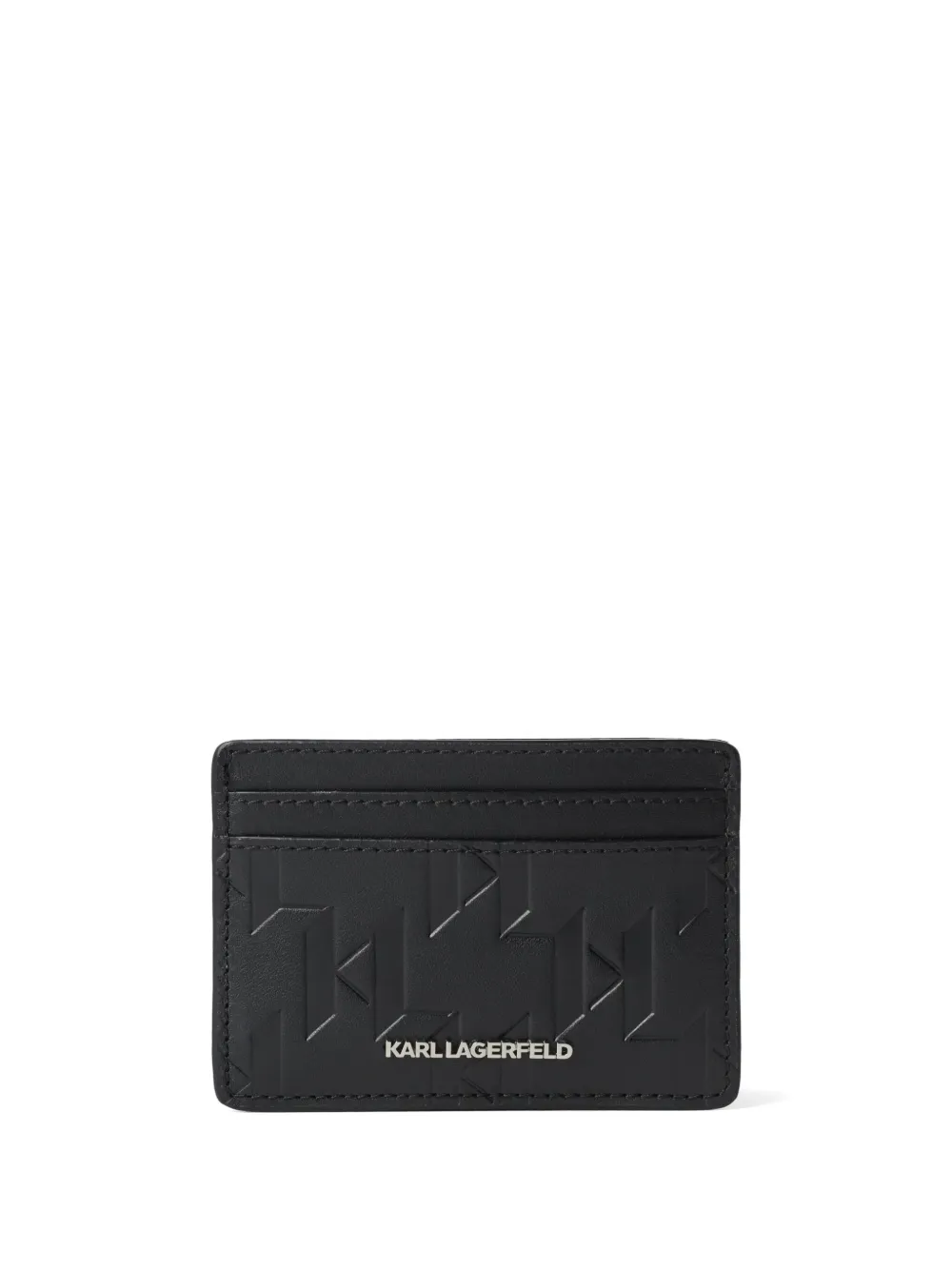 

Кожаный картхолдер K/Loom KARL LAGERFELD, черный
