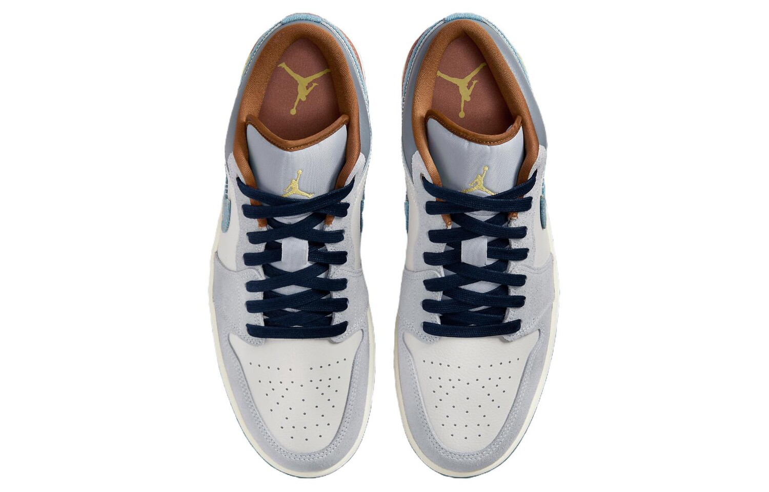 Jordan Air Jordan 1 Vintage Баскетбольные кроссовки мужские, Белый/Синий — фото 4