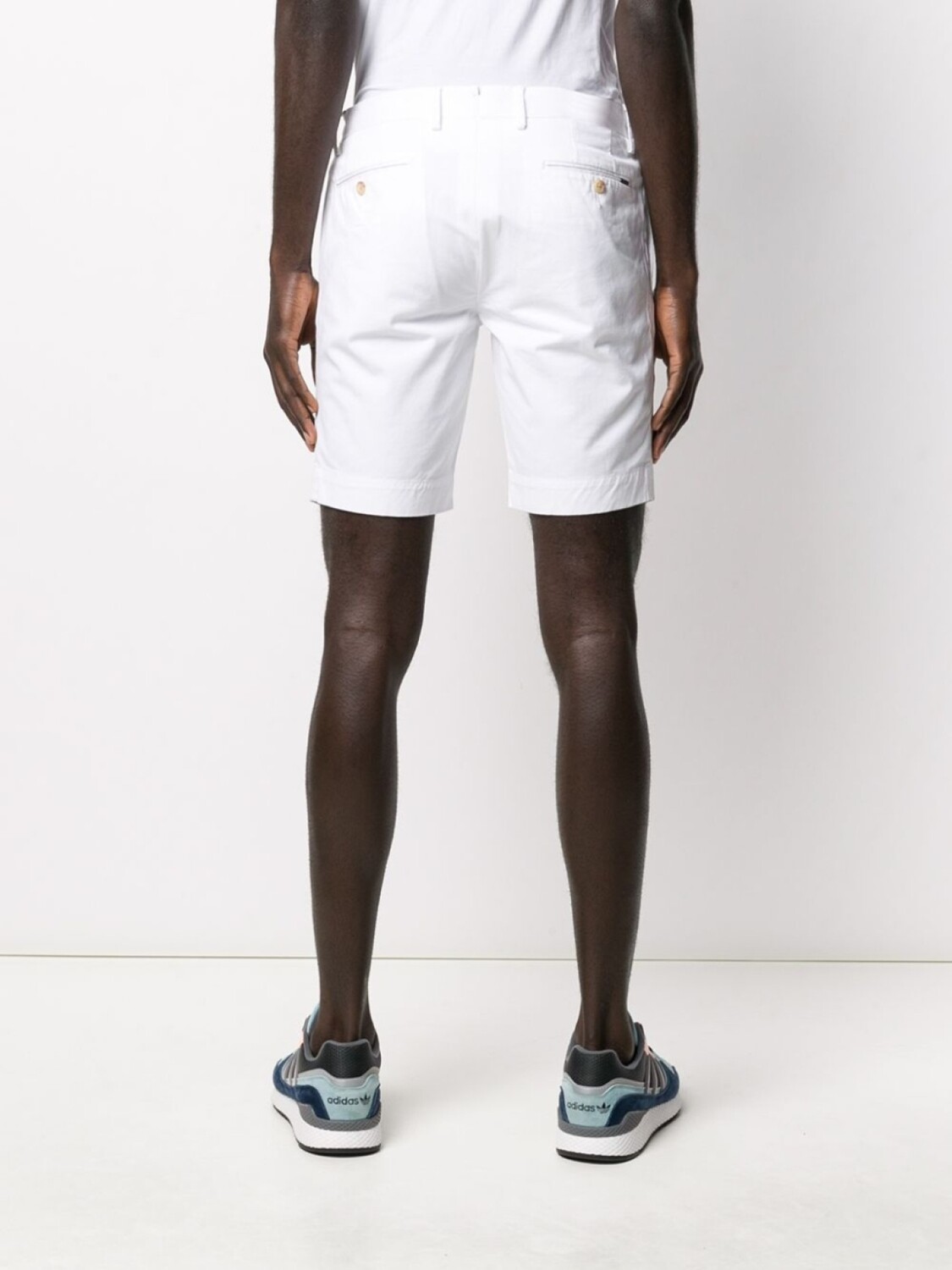 Polo Ralph Lauren шорты кроя слим, белый — фото 4