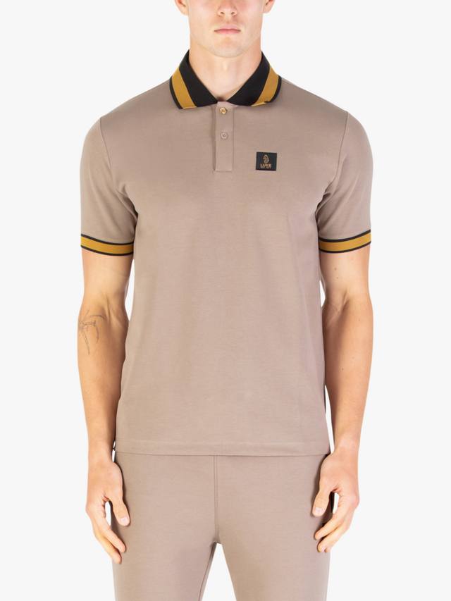 

Макити хлопковая поло с коротким рукавом обычного кроя LUKE 1977, Hardnut/Gold