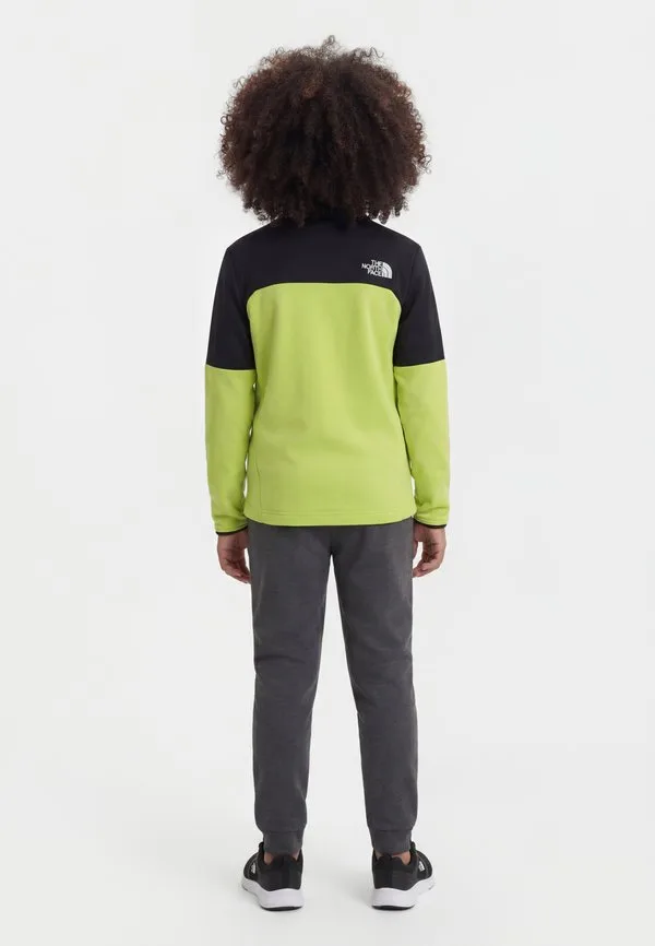 Походная флисовая куртка-средний слой, The North Face, Black/Fizz Lime — фото 2