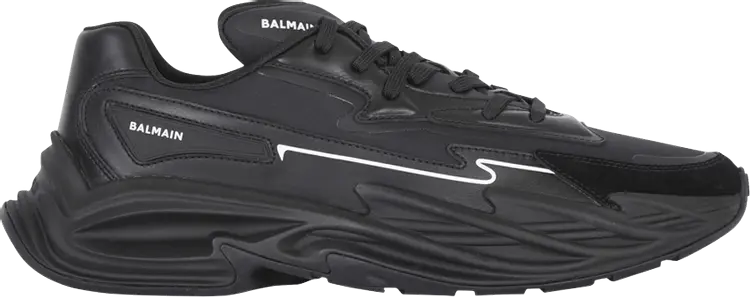 

Кроссовки Balmain Run-Row 'Black', черный, Серый, Кроссовки Balmain Run-Row 'Black', черный
