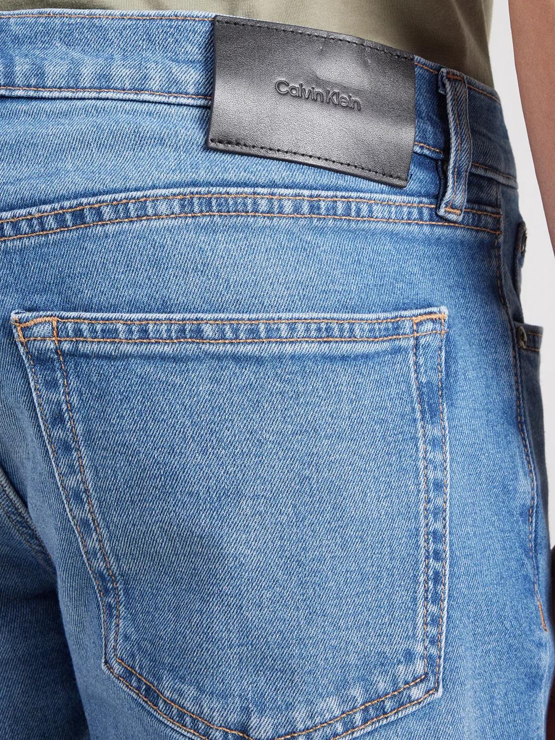 Джинсы Calvin Klein Slim fit синего цвета — фото 2