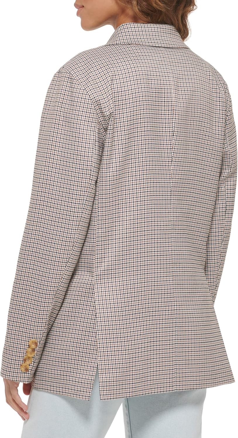 Женский двубортный пиджак Levi's из шерстяной смеси, Beige Plaid — фото 2