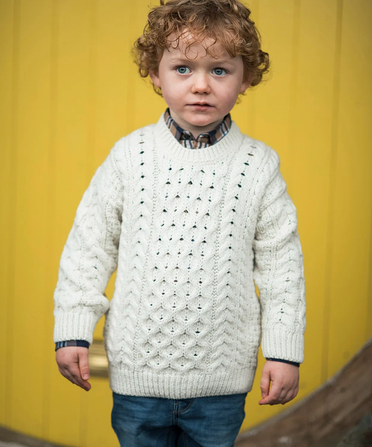 Свитер из супер-мягкой мериносовой шерсти, Cable Knit, CARRAIG DONN, синий — фото 2