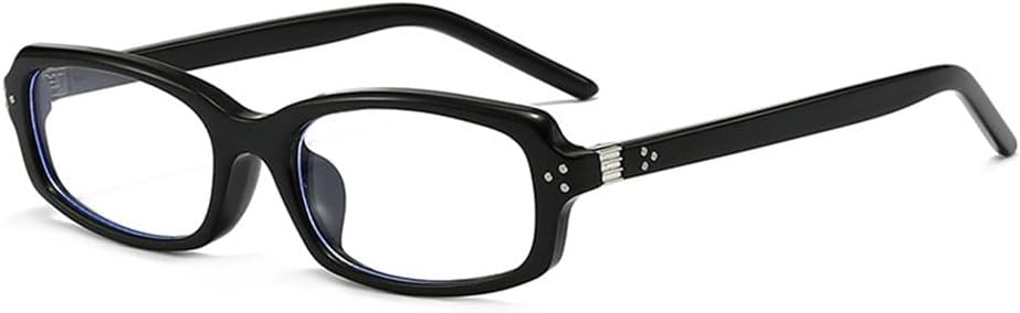 

Солнцезащитные очки в маленькой оправе для женщин с защитой от УФ-излучения UV400 и заклепками для мужчин, с прозрачными линзами, для занятий спортом на открытом воздухе, бега и езды generic, Black Clear