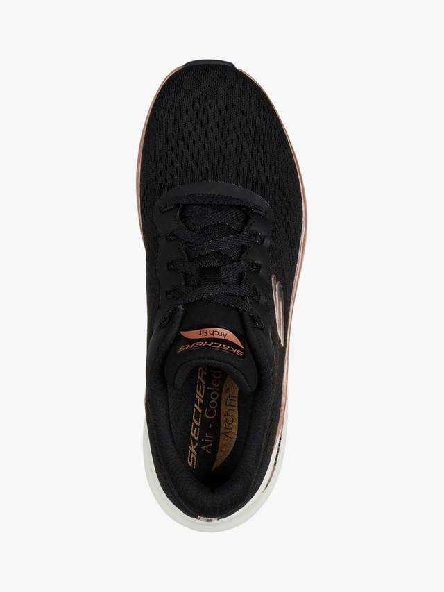 Кроссовки arch fit 2.0 glow the distance Skechers, цвет Black/Rose Gold — фото 4