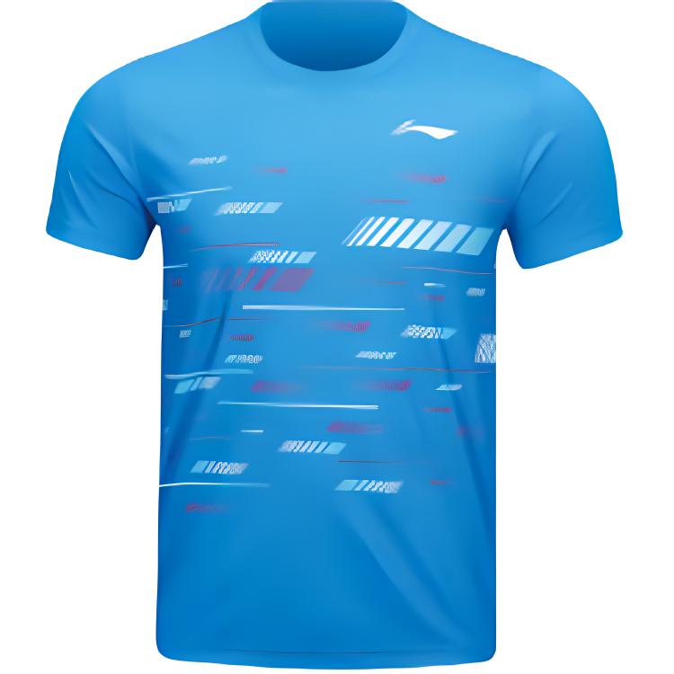 

ЛиНинг Бадминтонная серия соревнований Футболка Унисекс Синий парусник, Синий парус