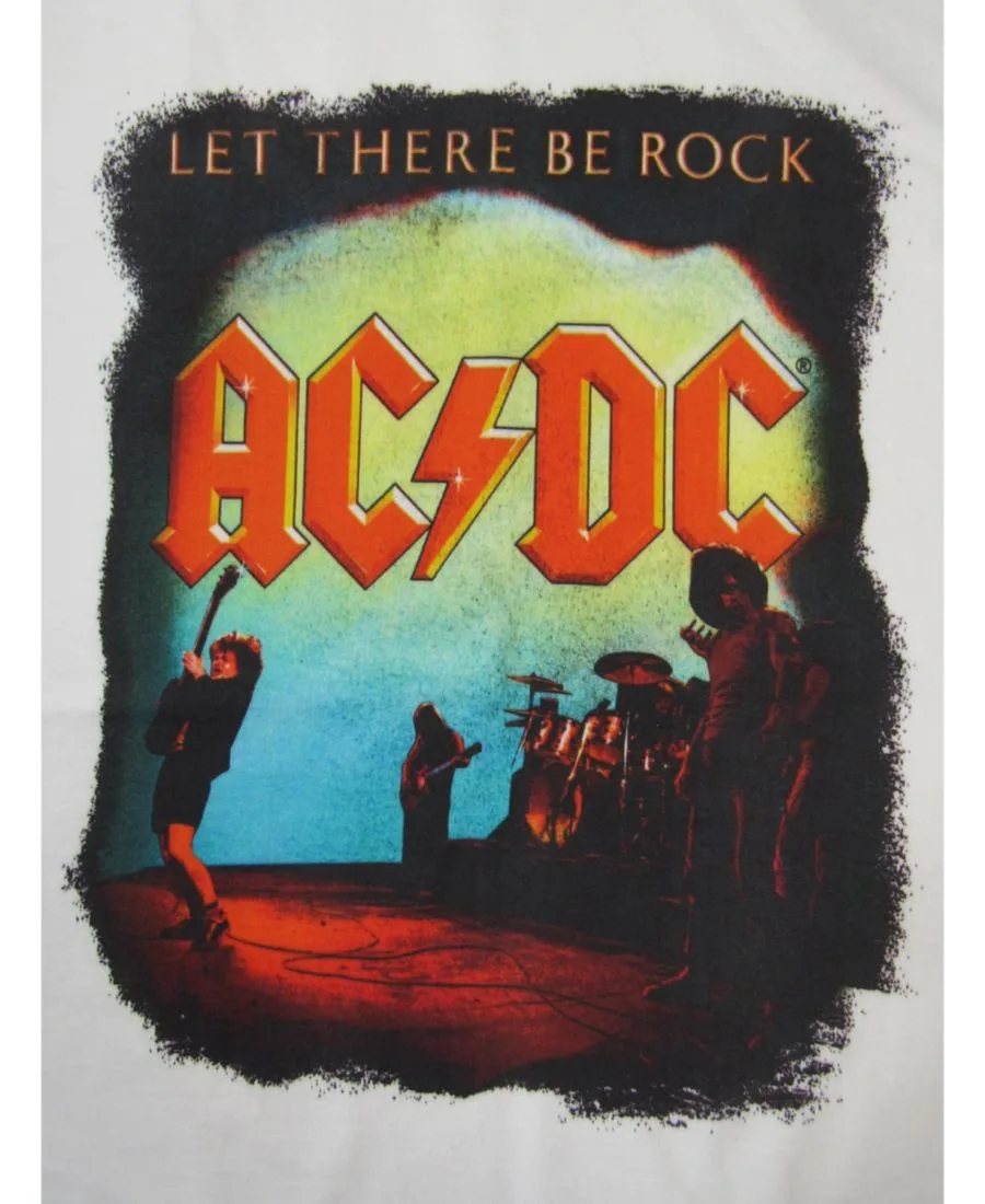 AC/DC Детская белая футболка ACDC "Let There Be Rock" (размер M) — фото 2
