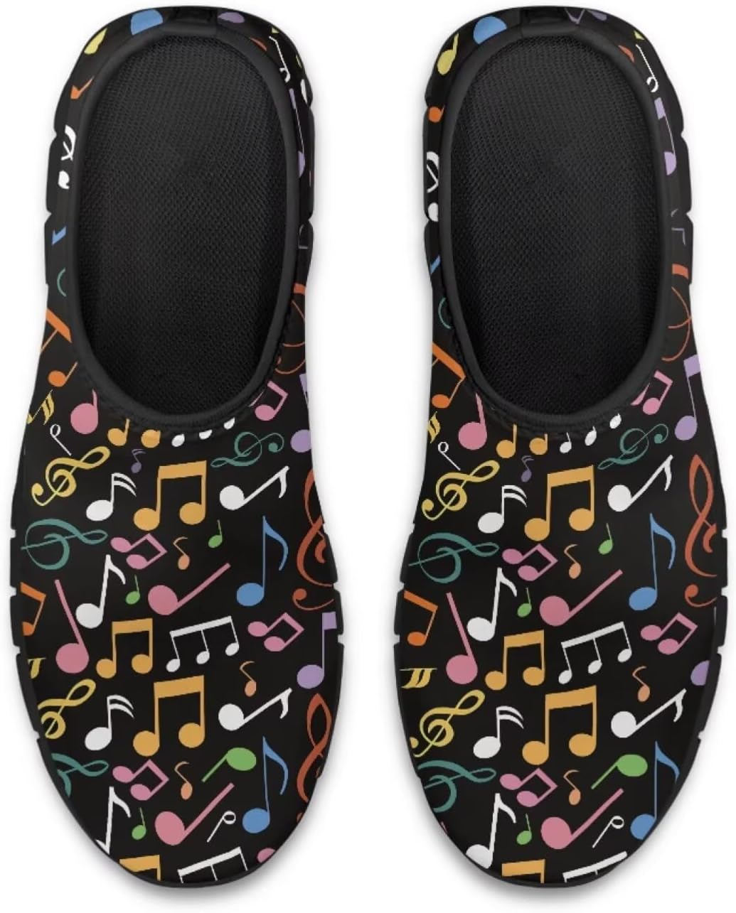 

Кроссовки Forchrinse для женщин и мужчин, низкие домашние лоферы, легкие обувь для бега, уличная обувь, Colorful Music Notes
