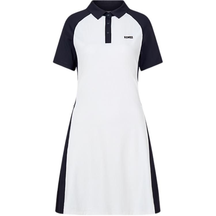 

K·SWISS Женское платье с коротким рукавом KSWISS Snow Peak белое
