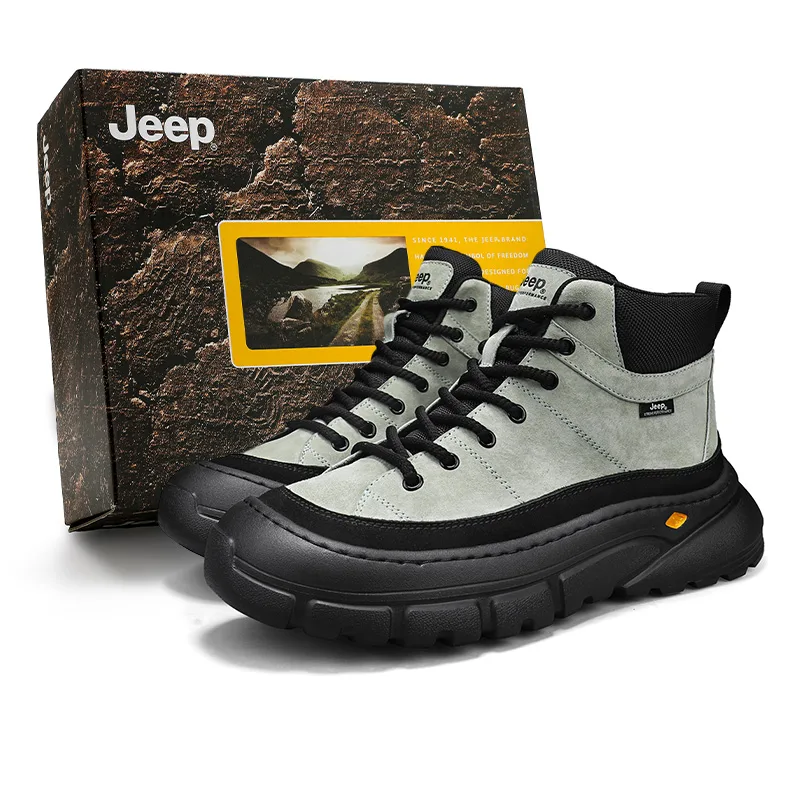 Мужские короткие утепленные ботинки для активного отдыха Jeep, зеленый