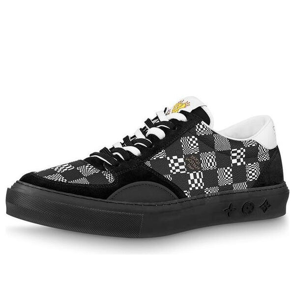 

Кроссовки ollie sneakers 'black plaid monogram' Louis Vuitton, черный