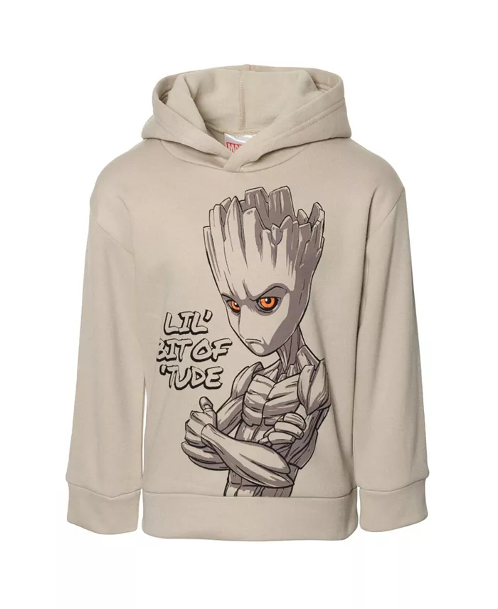 

Толстовка с капюшоном Guardians of the Galaxy Groot из флиса Marvel, коричневый/бежевый