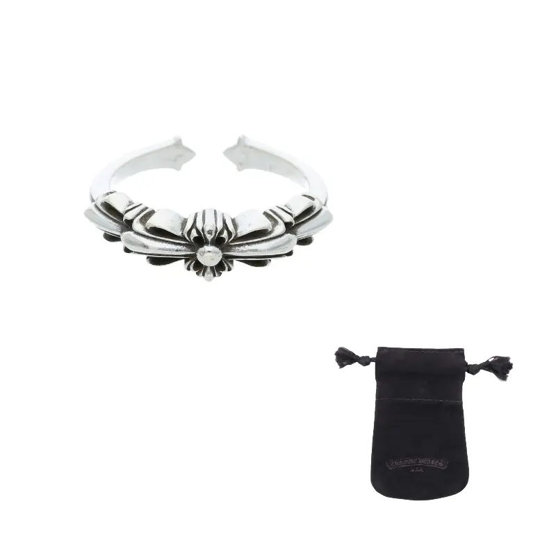 

Кольцо Unisex Silver Chrome Hearts, серебряный