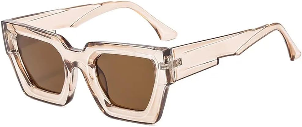 

Мужские двухцветные солнцезащитные очки для активного отдыха с серыми линзами и защитой от УФ-излучения UV400, женские — для путешествий на открытом воздухе и вождения UYPTK, Champagne Tea