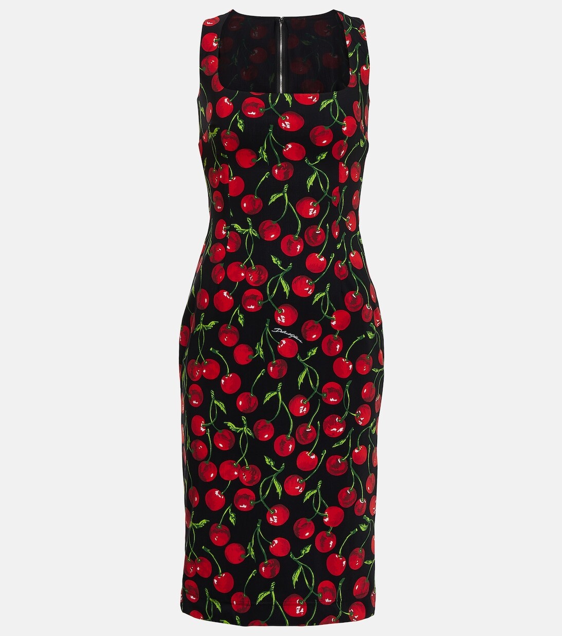 

Вишневое мини-платье DOLCE&GABBANA, черный