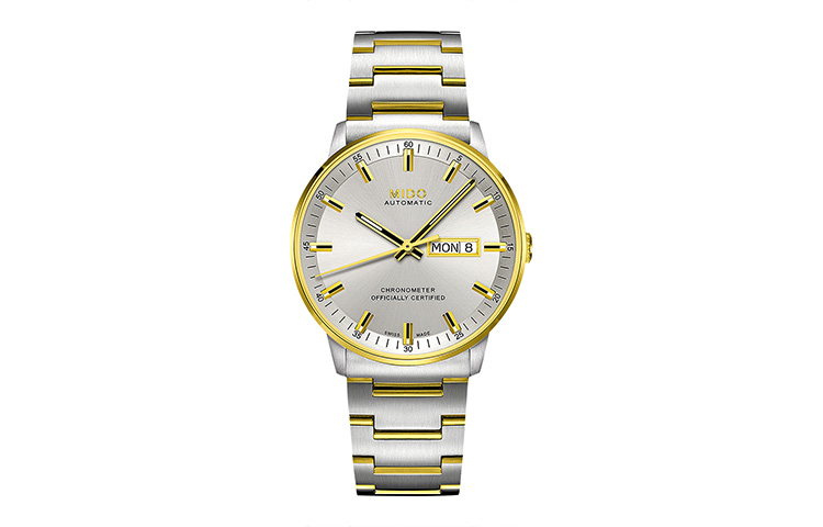 

MIDO Часы Men's Commander Watch, Silver White Watch Dial