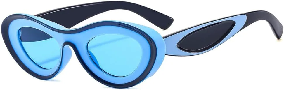 

Солнцезащитные очки конфетных цветов для женщин и мужчин, ретро-очки овальной формы, в стиле стимпанк, градиентные очки, очки для активного отдыха на природе VFDHN, 1