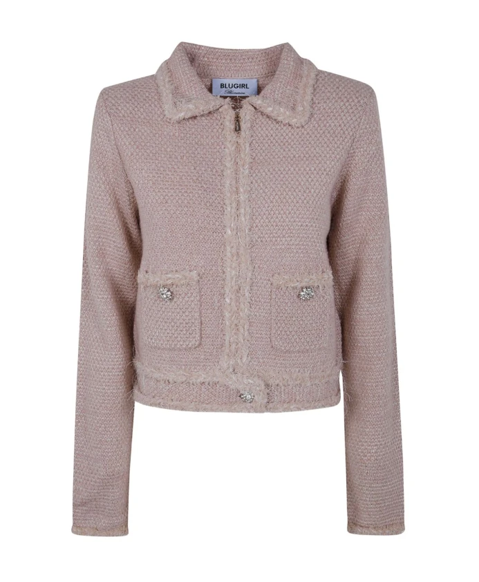 

Розовый свитер для женщин осень-зима 2025 Blugirl, розовый