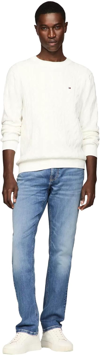 

Коллекция мужских культовых свитеров Tommy Hilfiger Cable Knit 2024 года, Milky Way.