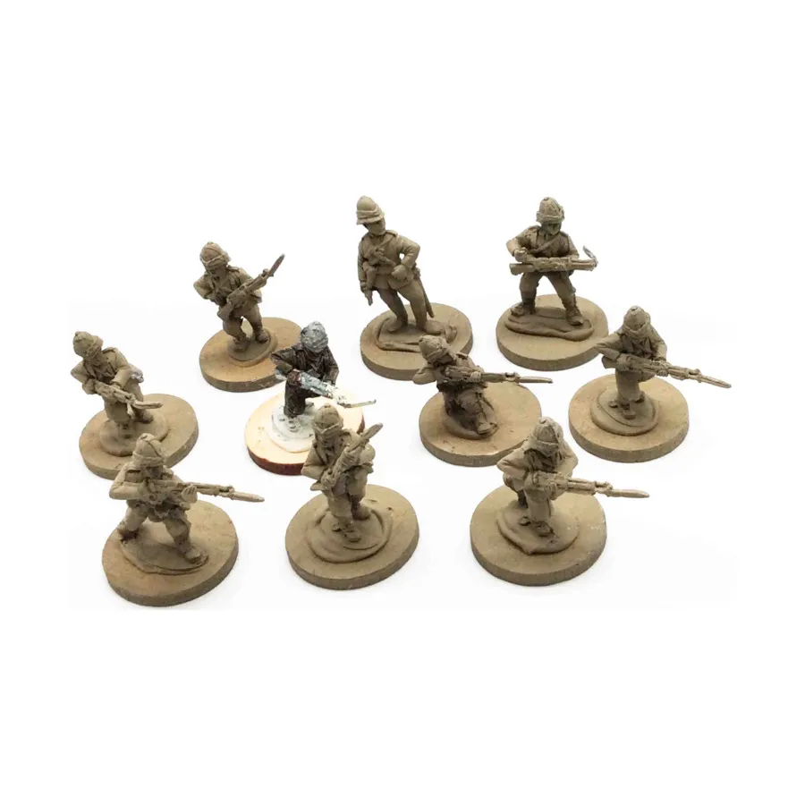 

Zulu Wars — Британская пехота №3, Colonialism - The Boer War - British - Loose Miniatures (25mm)