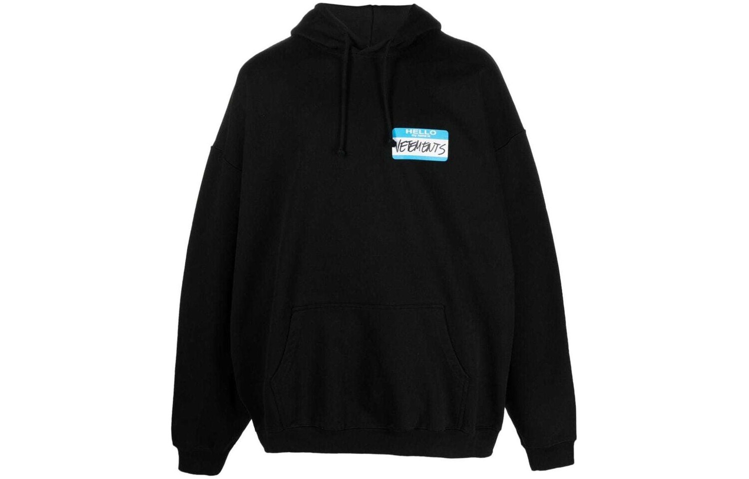 

Толстовка унисекс черная Vetements, черный
