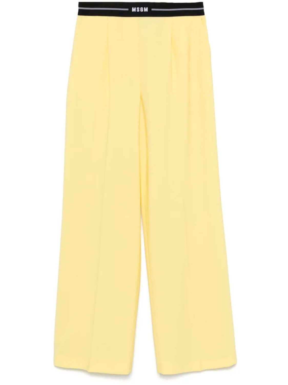 

MSGM брюки с логотипом, желтый