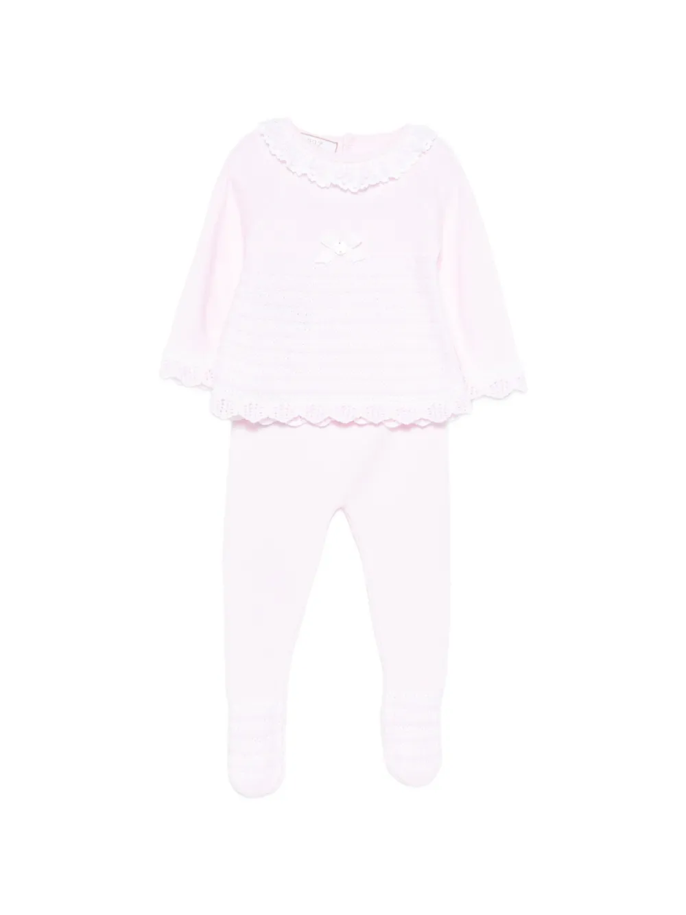 

Комплект брюк с кружевной отделкой Paz Rodriguez, розовый