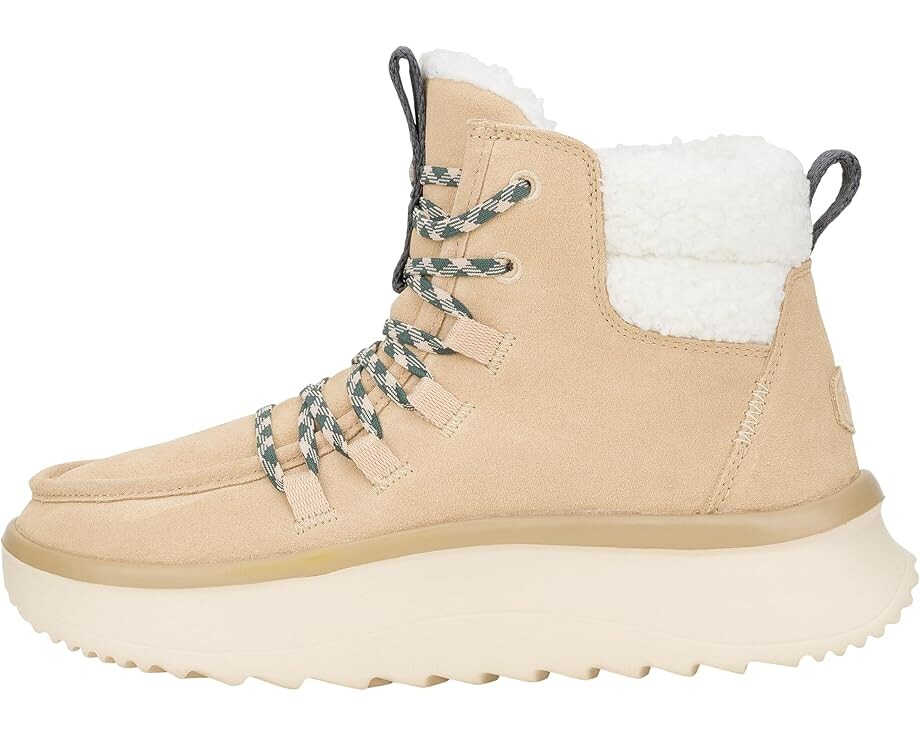 Лоферы Hey Dude Wendy Peak Apres Suede Cozy, цвет Sand Beige — фото 4