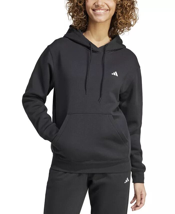 

Женская флисовая толстовка с капюшоном с логотипом Feel Cozy adidas, черный