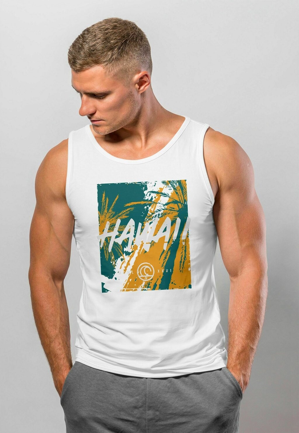 

Топ TANK HAWAII SURFING PALMEN SOMMER MUSK Neverless, цвет weiß
