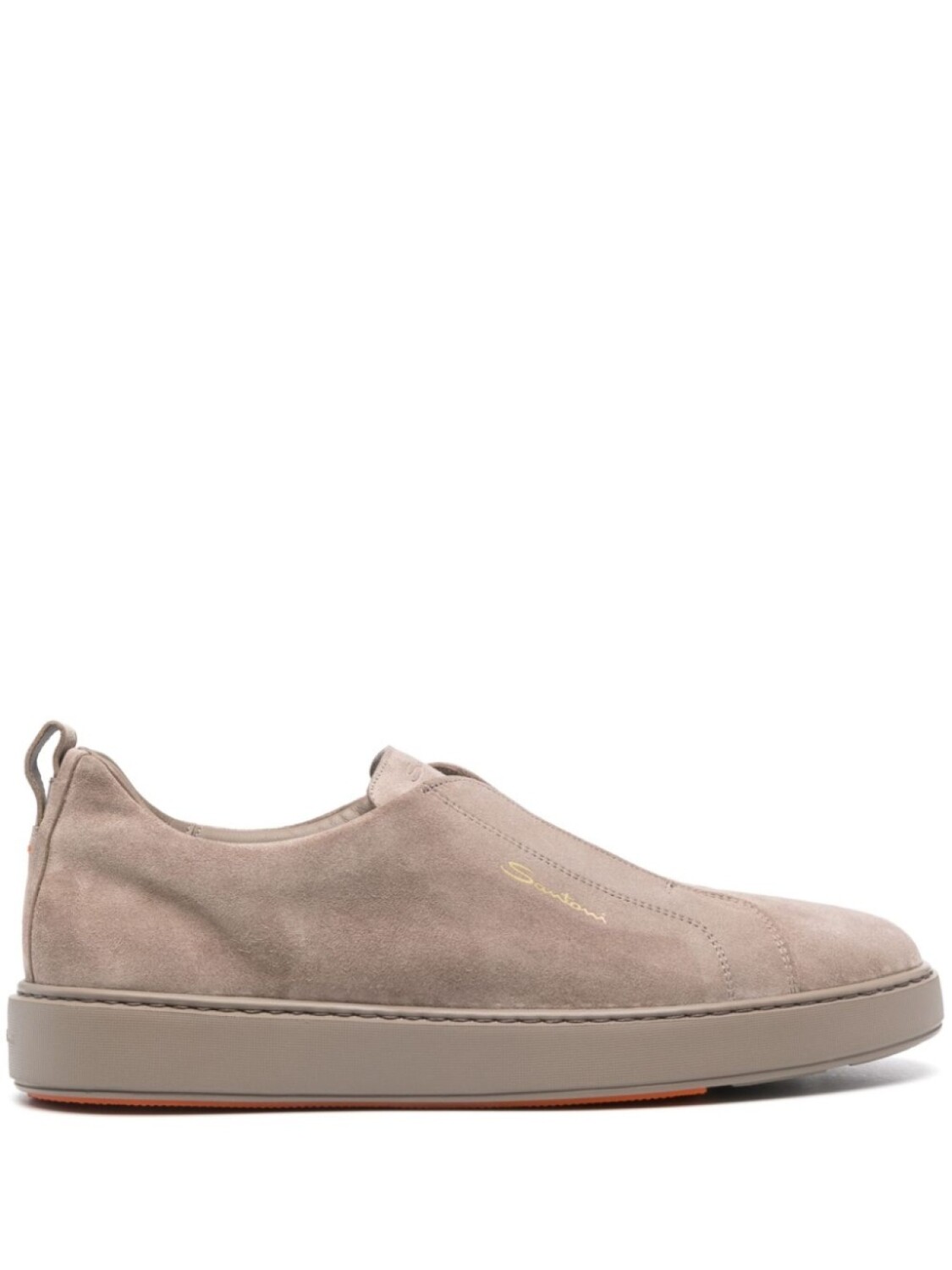 

Замшевые слипоны Santoni, коричневый