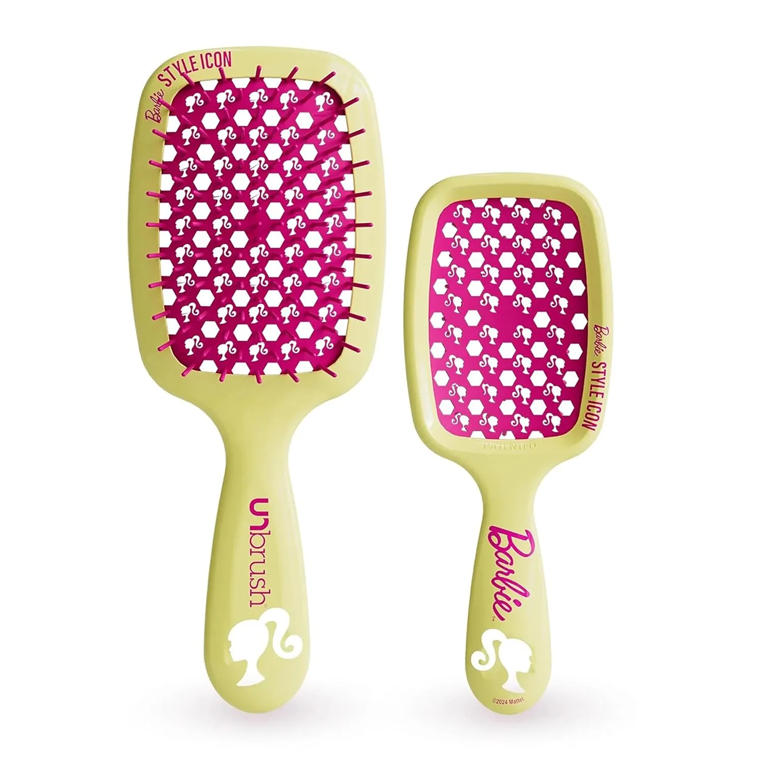 Набор расчесок для распутывания волос UNbrush Barbie - Style Icon - Желтый Fhi Heat, Yellow
