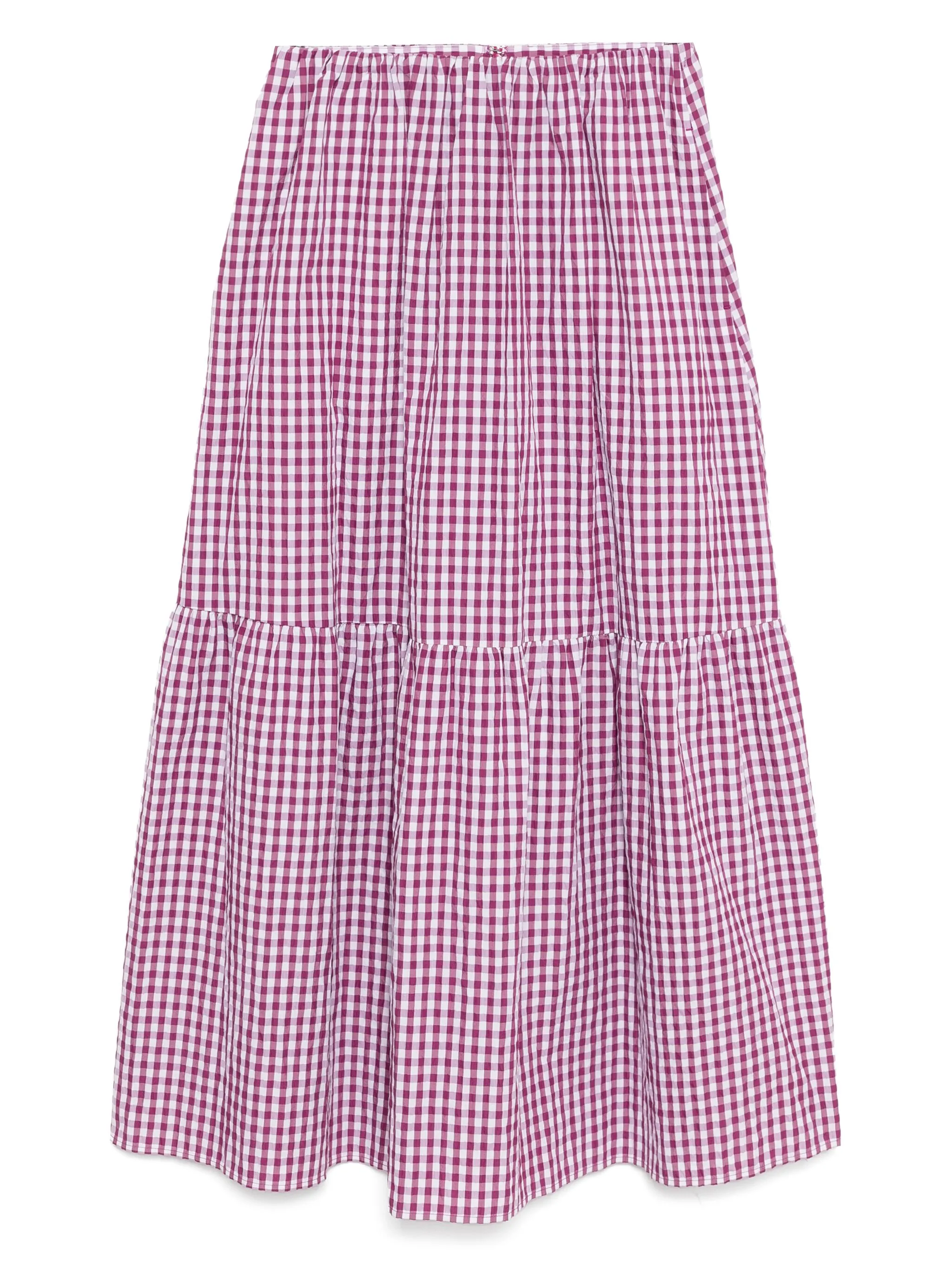 

Юбка в клетку гингем To B. By Agnès B., фиолетовый