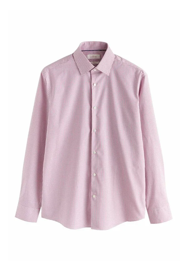 Классическая рубашка приталенного кроя. Next, Pink Gingham