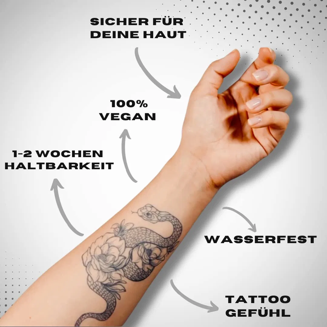 Растительная временная татуировка «Swallow Flight» от MyJagua My Jagua, Swallow Flight — фото 3