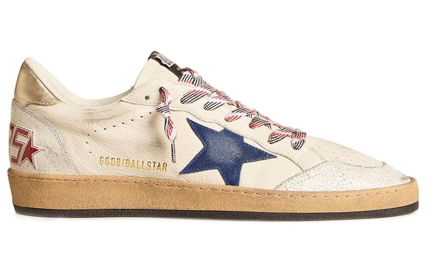 Кроссовки Golden Goose Ball-Star Leather Sneakers, бежевый — фото 2