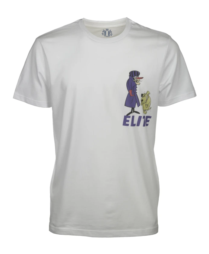 

Элитная хлопковая футболка с принтом на передней части. Equipe 55, белый