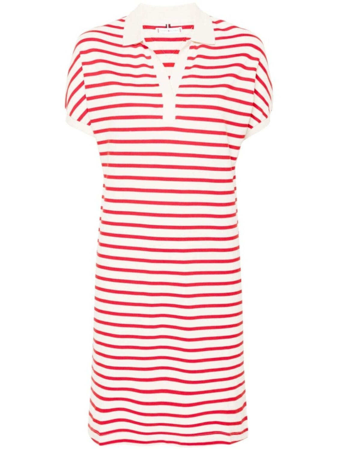 

Платье-поло из пике в бенгальскую полоску Tommy Hilfiger, красный