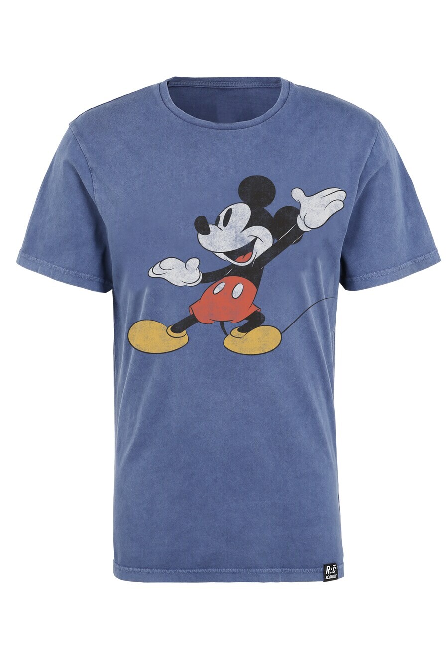 

Классическая футболка Recovered Shirt Disney Mickey Mouse Posing, синий
